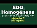 EDO Homogenea ejemplo 2