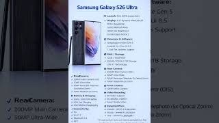 Samsung S26 Ultra: स्मार्टफोन की दुनिया का नया राजा 👑 3000 Nits Brightness &amp; 200MP Camera 🚀 #shorts