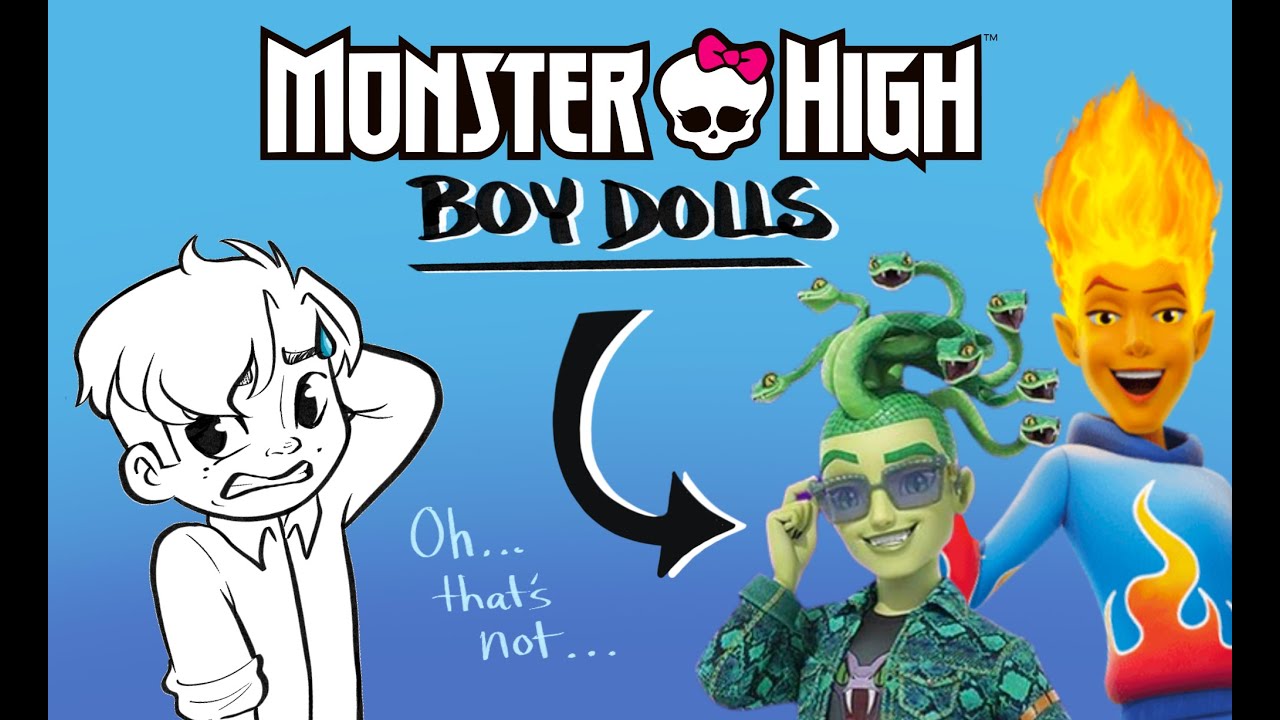 The Problem with Boy Dolls - Monster High Redesign (Speedpaint & Commentary)