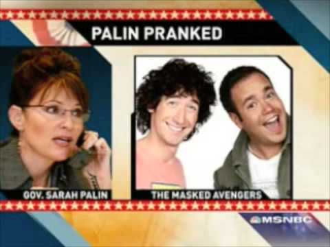 MSNBC REPORTS ON SARAH PALIN'S PRANK CALL BY THE MASKED AVENGERS!