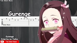 Demon Slayer OP - Gurenge Guitar Tutorial (Kimetsu no Yaiba)