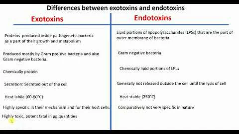 Overview of toxins | Exotoxins vs Endotoxins | Differences between Exotoxins & Endotoxins |