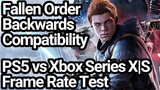Star Wars Jedi: Fallen Order PS5 vs Xbox Series X|S Frame Rate Comparison
