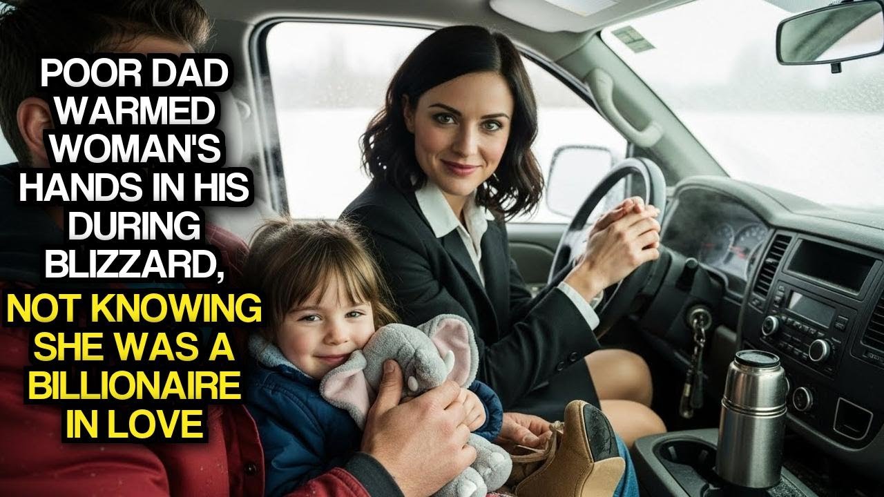 Poor Dad Warmed Woman's Hands In His During Blizzard, Not Knowing She Was A Billionaire In Love