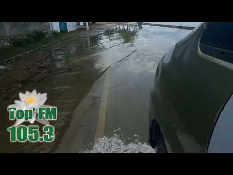 Inundaciones en barrio La Ermita, San Benito, Petén.