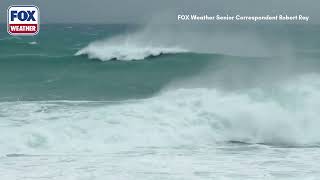 Crazy Waves And Strong Winds Pound Hawaii Due To Hurricane Nolo