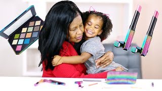 GRANDMA & TODDLER TRY FENTY BEAUTY GALAXY COLLECTION