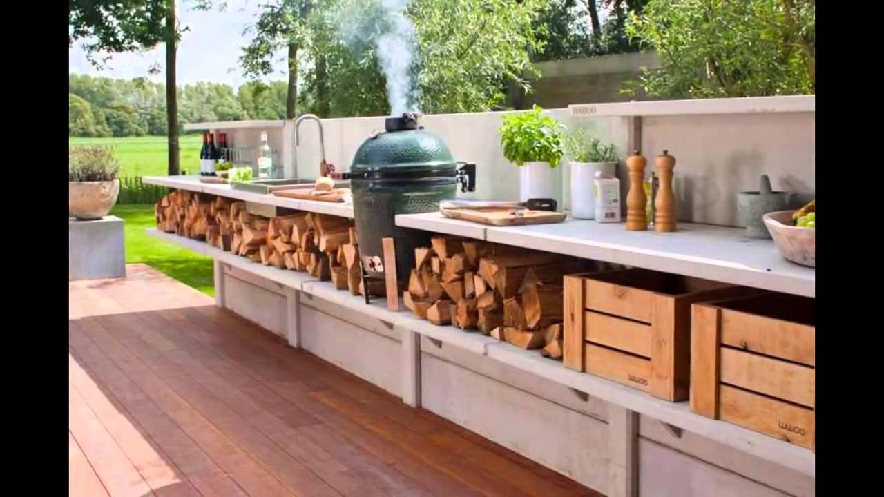 Holzterrasse outdoor küche essplatz haus kalifornien 2016 12 20