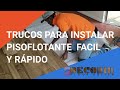 Cómo  instalar  pisoflotante  rápido como profesional- Técnica  para  instalar  piso laminado  Fácil
