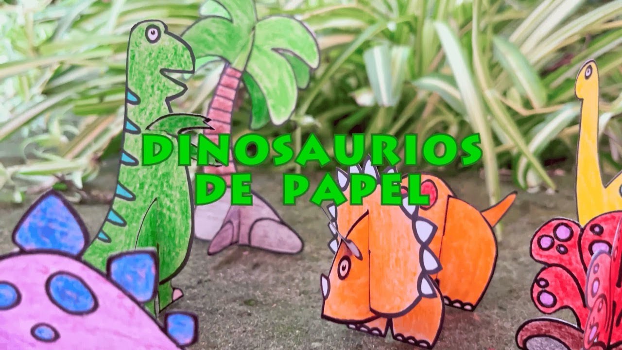 ¡Crea tus propios dinosaurios de papel! Manualidad fácil y divertida 🦖