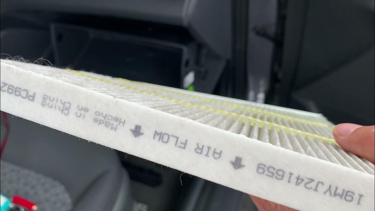 How to change cabin air filter Hyundai ioniq YouTube