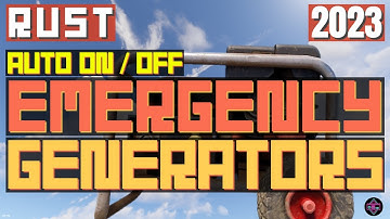 RUST | Auto On / Off Emergency Generators - How to Charge Batteries Using Generators 2023