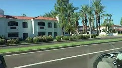 Driving through  Scottsdale Phoenix Arizona 