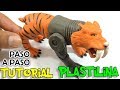 ✔️ COMO HACER UN TIGRE DIENTES DE SABLE ROBOT DE PLASTILINA PASO A PASO ✔️ MI MUNDO DE PLASTILINA