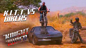 KITT VS The Biker Gang | Knight Rider
