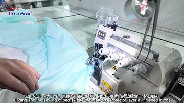 GetonAgain Automatic Mattress Protector Skirting Sewing Machine (Interlock+Overlock)
