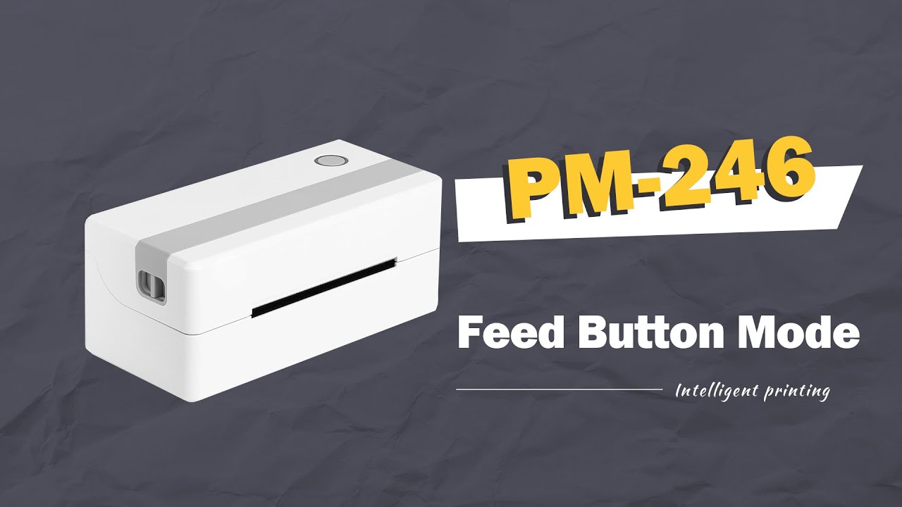 Phomemo PM246 Introduction丨Feed Button Function of Label Printer PM246
