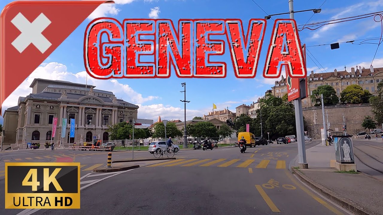 DRIVING GENEVA, Canton of Geneva,  SWITZERLAND I 4K 60fps