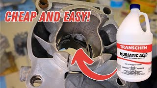 How To EASILY Remove Melted Piston From Your 2 Stroke Cylinder! [REMOVING PISTON TRANSFER]