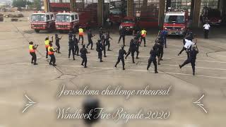 Jerusalema Challenge Windhoek Fire Brigade Ft Master KG 2020 Rehearsals