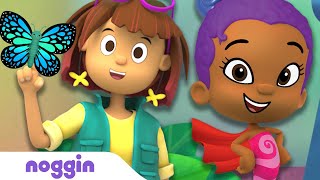 Helpful Heroes #4 w/ Bubble Guppies 🦋 Insectologist & Zooli Observe Butterfly Metamorphosis | Noggin