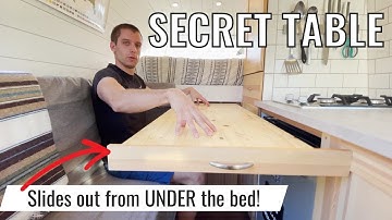 Van Life Hidden Table: SAVE SPACE!