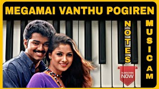 Megamai vanthu pogiren song piano tutorial | Thulladha manamum thullum | Tamil songs keyboard notes