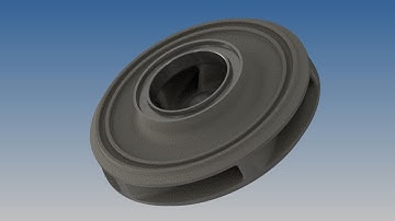 Autodesk Inventor 2019 model Impeller with 5 blades