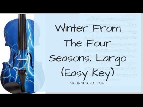 Winter From The Four Seasons, Largo (Easy Key)