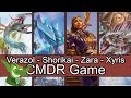 Everything is kicker verazol vs shorikai vs zara vs xyris edh cmdr game play