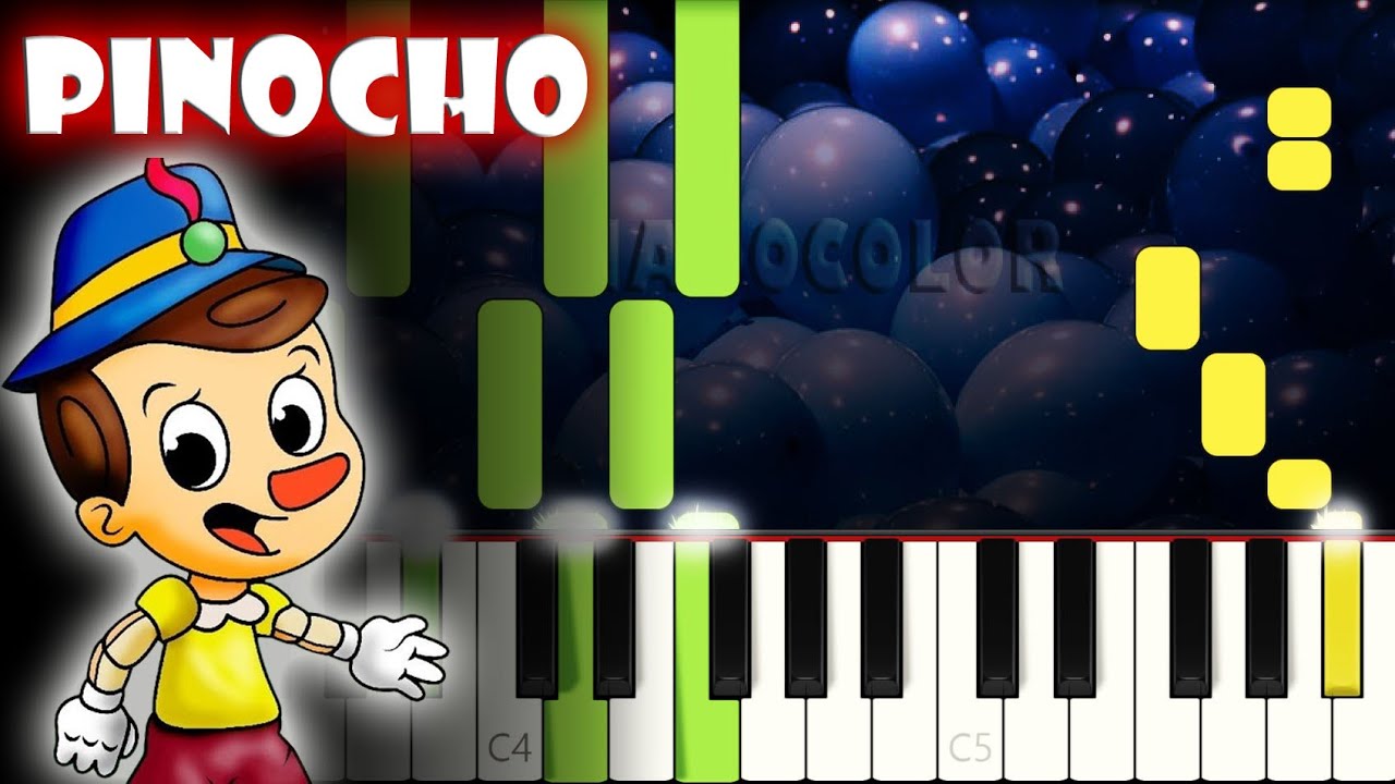 Pinocho | Piano Cover | Tutorial | Karaoke