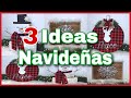 🎄MANUALIDADES NAVIDENAS/ IDEAS PARA DECORAR EN NAVIDAD/MANUALIDES DE NAVIDAD CON RECICLAJE