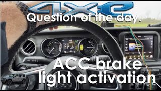 Question of the day: Brake lights and Adaptive Cruise Control.