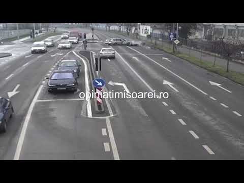 Motociclist, izbit de o masina la Timisoara