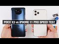 Xiaomi Poco X3 NFC vs iPhone 11 Pro SPEED TEST | Zeibiz