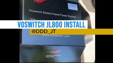 Voswitch JL800 install on a Jeep Gladiator