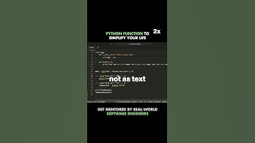 This is a Python feature you MUST understand.