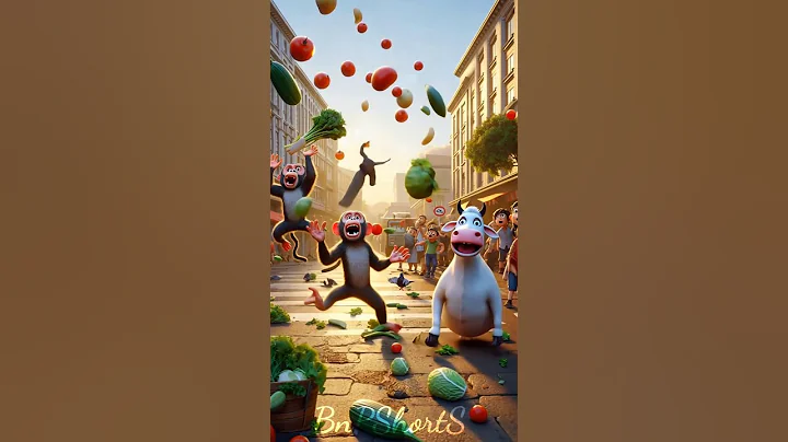 A poor cow helpless #ai #cutepet #aicow #airabbit #cow #funny #comedy #cuteanimal