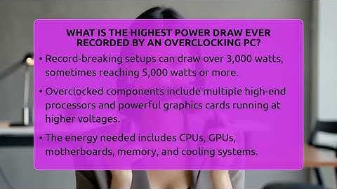 What Is The Highest Power Draw Ever Recorded By An Overclocking PC? - The Hardware Hub