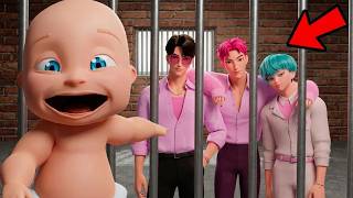 Baby Escapes CRAZY SAJA BOYS PRISON!