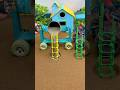 😱 Real Working Mini Tractor Making Cement Pillar | Amazing DIY Construction Machine 🚜#shorts