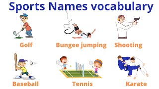 Sports names in English | English vocabulary #englishvocabulary #englishpractice