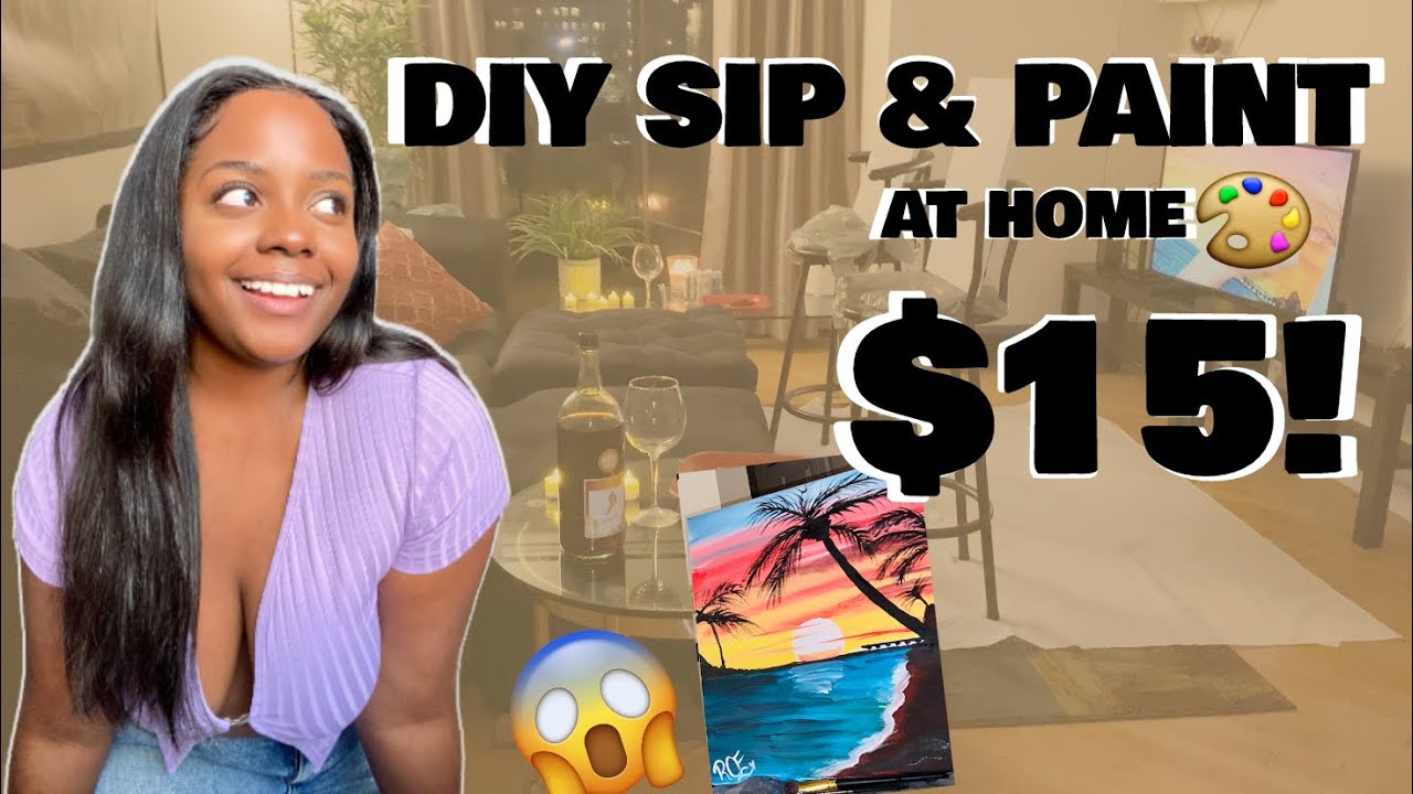 DIY Sip and Paint Box: All You Need for an At-Home Painting Experience!
