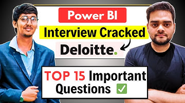 TOP 15 Power BI/SQL Interview Topics | He cracked Deloitte😲
