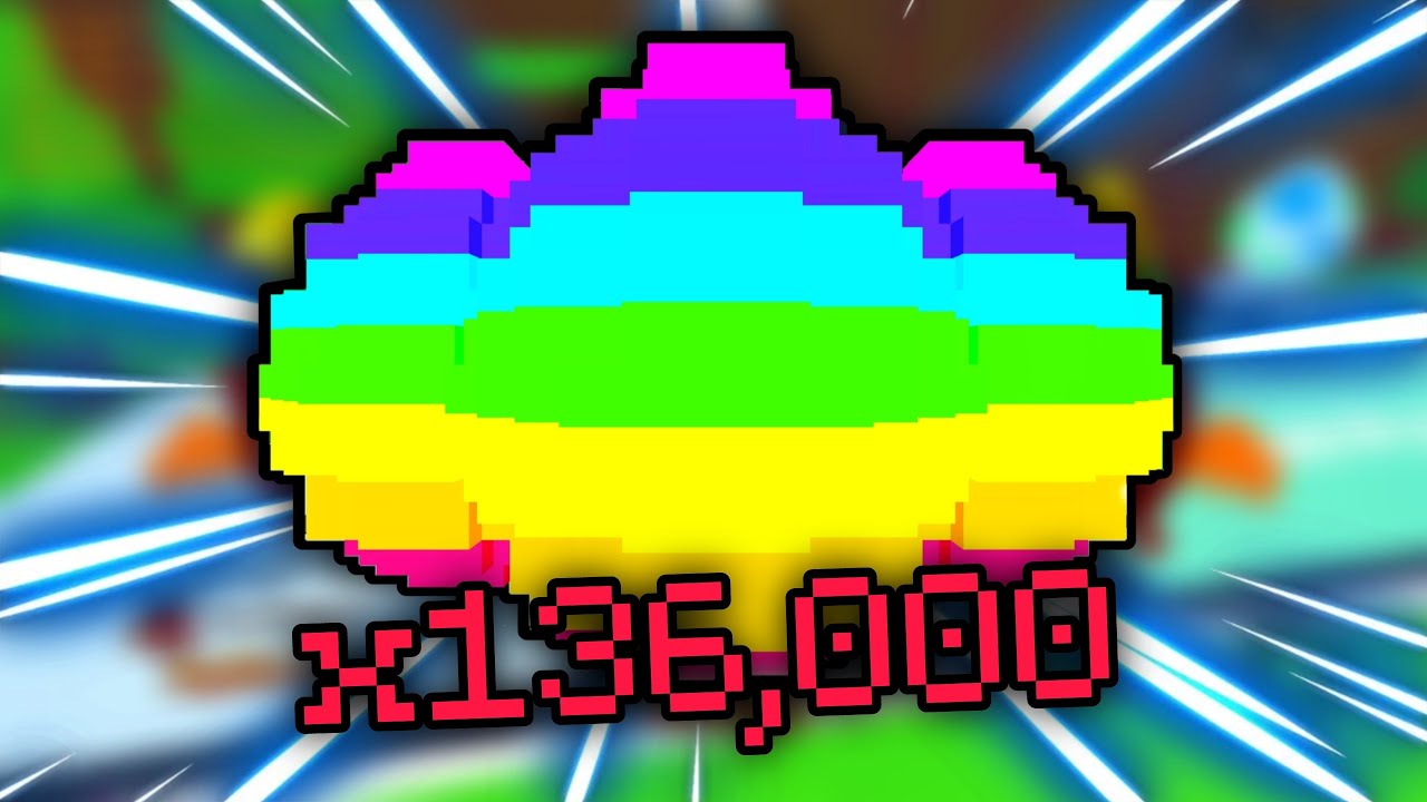 Hatching 136,000 Rainbow Pixel Eggs! Pet Simulator X! YouTube