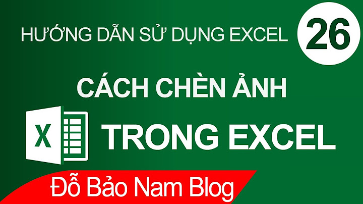 Hướng dẫn chèn ảnh vào excel 2010