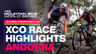 Men's XCO Race Highlights Andorra | UCI Mountain Bike World Series