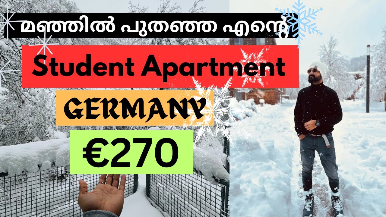 German student Apartment Tour | മലയാളം | 270€ rent | Landshut 