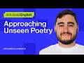 How to Approach Unseen Poetry LIKE A PRO | A-level English Literature
