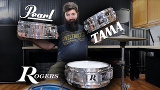 Chrome Over Brass Snare Comparison